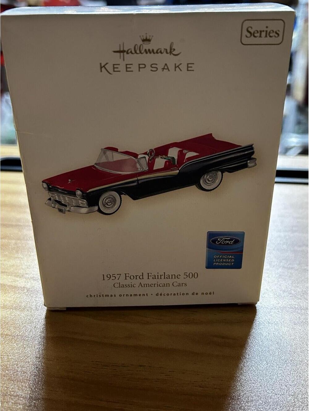 Hallmark 2007 Keepsake Christmas Ornament1957 Ford Fairlane 500 #17 Hm1